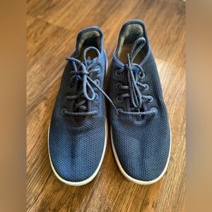 Allbirds Mens Cotton Textured Round Toe Lace-Up Tied Sneakers Blue Size 13